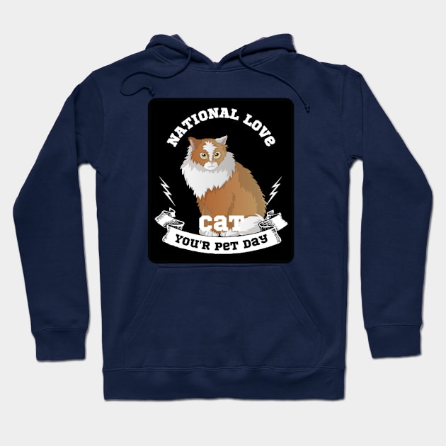 Cat the love in my life Hoodie by AchioSHan